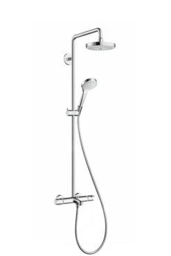 Hansgrohe Croma Select S - Thermostatische Badkraan Showerpipe 180 Met Accessoires, 2jet, Wit/chroom 27351400