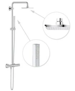 Grohe Euphoria Cube - Douchesysteem Met Thermostaatkraan, 152x152 Mm, 1jet, Chroom 27932000 -Thuis-Badkamer 075570189bbf02b4676e40a0