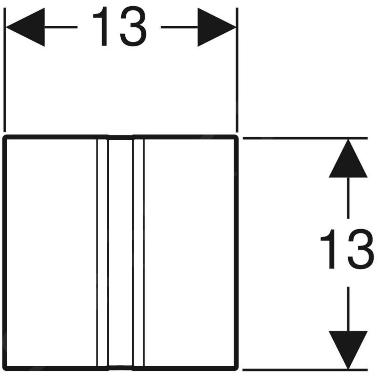 Geberit Spoelsystemen - Urinoirstuursysteem Met Elektronische Spoelactivering, Netvoeding, Bedieningsplaat Type 50, Roodgoud 116.026.QB.1 2 Geberit Spoelsystemen - Urinoirstuursysteem Met Elektronische Spoelactivering, Netvoeding, Bedieningsplaat Type 50, Roodgoud 116.026.QB.1 - Afbeelding 2