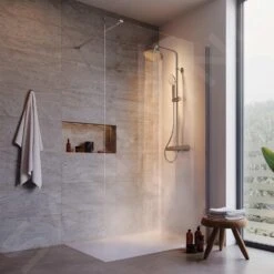 Ideal Standard CeraTherm - T50 Doucheset Met Thermostaat 200 Mm, 3 Stralen, Chroom A7225AA 13 Ideal Standard CeraTherm - T50 Doucheset Met Thermostaat 200 Mm, 3 Stralen, Chroom A7225AA -Thuis-Badkamer 0a087906faee4d93a214da51