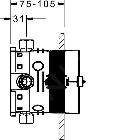 Hansa Bluebox - Inbouw Basisgarnituur, DN 15 80000000 2 Hansa Bluebox - Inbouw Basisgarnituur, DN 15 80000000 - Afbeelding 2