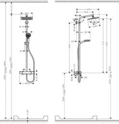 Hansgrohe Crometta - Showerpipe E 240 Doucheset Met Thermostaat, EcoSmart 9 L/min, Chroom 27281000 10 Hansgrohe Crometta - Showerpipe E 240 Doucheset Met Thermostaat, EcoSmart 9 L/min, Chroom 27281000 -Thuis-Badkamer 0dc12f3b9aa47699e6b27bb8
