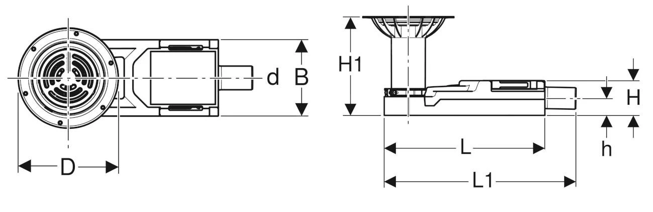 Geberit Toebehoren - Douchevloerafvoer Voor Vloerafwerkingen, Voor Dekvloerhoogte Bij Het Afvoerpunt 94-114 Mm 154.057.00.1 2 Geberit Toebehoren - Douchevloerafvoer Voor Vloerafwerkingen, Voor Dekvloerhoogte Bij Het Afvoerpunt 94-114 Mm 154.057.00.1 - Afbeelding 2