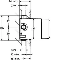 Hansa Vario - Inbouwdeel Voor Thermostatische Kraan DN20 08050290 -Thuis-Badkamer 25b4e40372a040da347b2b7e
