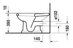Duravit 1930 - Staande Duoblokpot, Afvoer Horizontaal, Wit 0227090000 -Thuis-Badkamer 25b4f5d3f6e4f4fc128b14f0