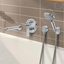 Hansgrohe Rebris E - Baduitloop, Chroom 72431000 -Thuis-Badkamer 25c08d95adb288e0f2faa4f6