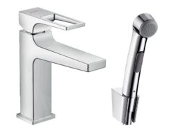Hansgrohe Metropol - Wastafelkraan Met Bidette Handdouche, Met Waste, Chroom 74522000
