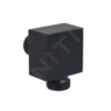 Paffoni Level - Wandaansluitbocht, Mat Zwart ZACC238NO