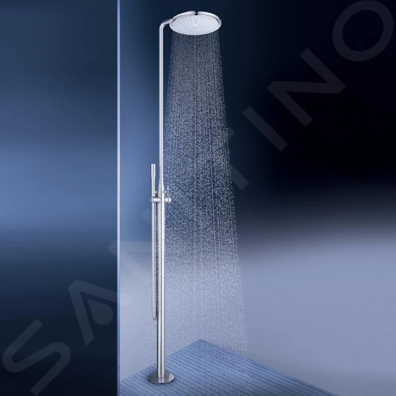 Grohe Essence - Vrijstaand Douchesysteem Met Kraan, Vloermontage, Chroom 23741001 3 Grohe Essence - Vrijstaand Douchesysteem Met Kraan, Vloermontage, Chroom 23741001 - Afbeelding 3