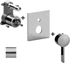 Paffoni Rock - Inbouwkraan Voor 2 Uitgangen, Rvs ROBOX015ST/M