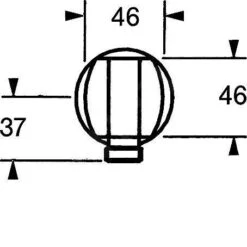 Hansa Jet - Wandaansluitbocht, Chroom 04460100 -Thuis-Badkamer 38a7af705dc660714b6ce5f1