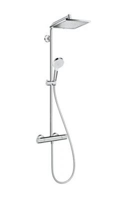 Hansgrohe Crometta - Showerpipe E 240 Doucheset Met Thermostaat, EcoSmart 9 L/min, Chroom 27281000