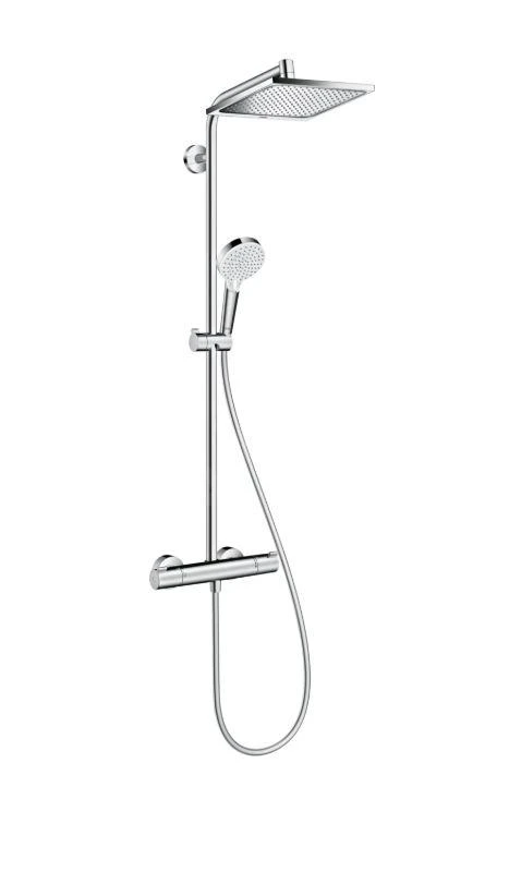 Hansgrohe Crometta - Showerpipe E 240 Doucheset Met Thermostaat, EcoSmart 9 L/min, Chroom 27281000 1 Hansgrohe Crometta - Showerpipe E 240 Doucheset Met Thermostaat, EcoSmart 9 L/min, Chroom 27281000