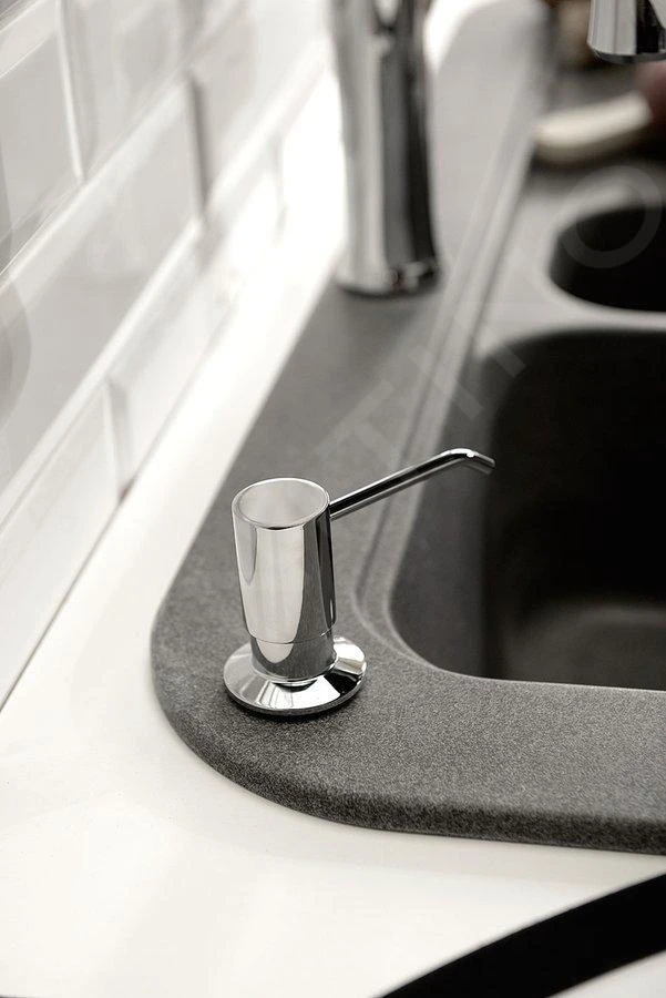 Sapho Accessoires - Inbouw Zeepdispenser, Rond, Chroom SP023 3 Sapho Accessoires - Inbouw Zeepdispenser, Rond, Chroom SP023 - Afbeelding 3