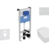 Ideal Standard ProSys - Toiletset- Inbouwreservoir, Closet, WC-zitting Strada II, Oleas M1 Bedieningsplaat, Aquablade, SoftClose, Chroom ProSys120M SP30
