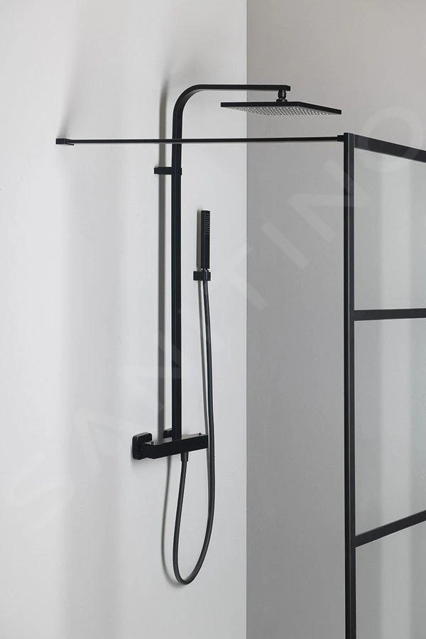 Sapho Dimy - Doucheset 250x250 Mm Met Thermostaat, Mat Zwart DM322BL 3 Sapho Dimy - Doucheset 250x250 Mm Met Thermostaat, Mat Zwart DM322BL - Afbeelding 3