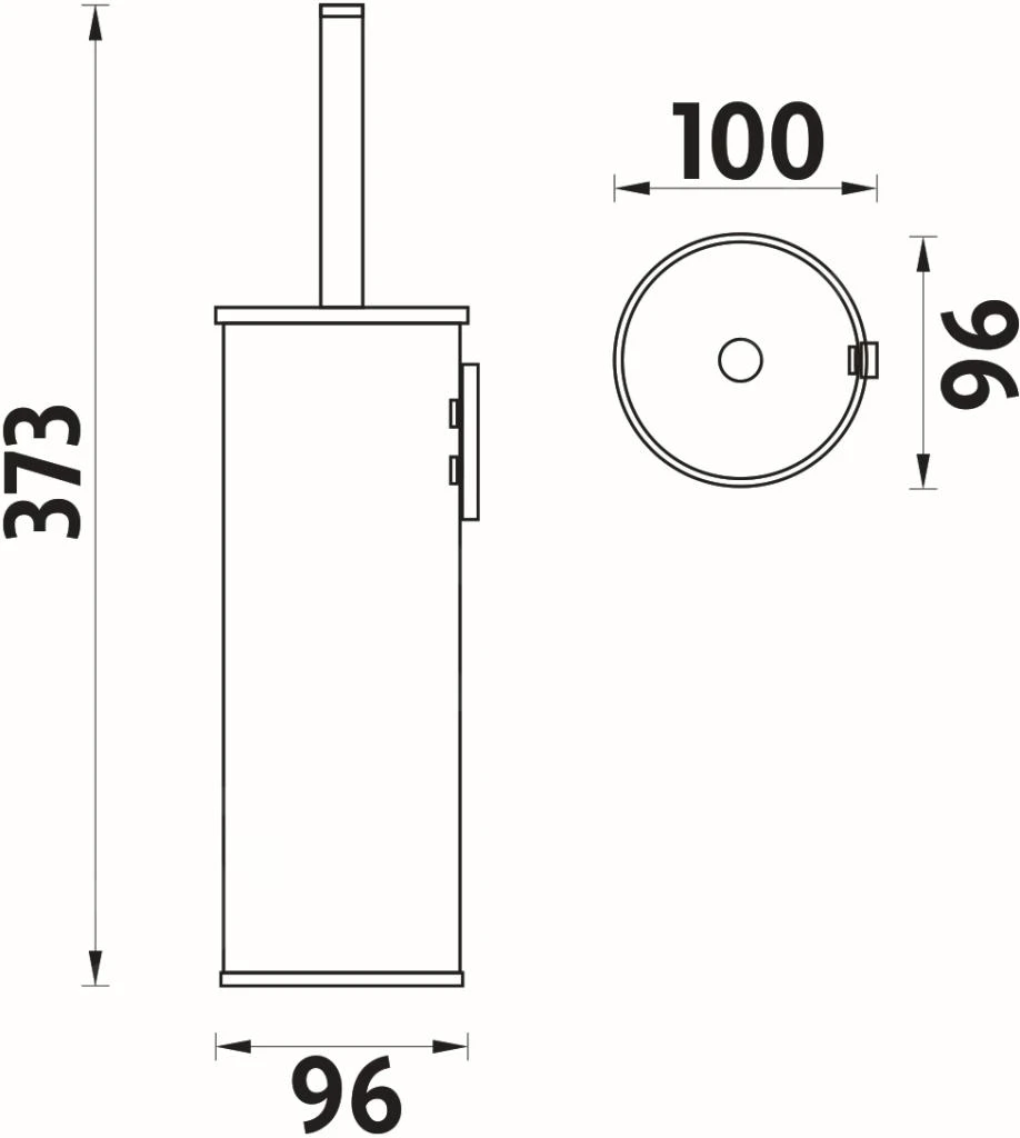 Nimco Unix - Toiletborstel Met Houder Vrijstaand, Chroom UN 13094E-26 2 Nimco Unix - Toiletborstel Met Houder Vrijstaand, Chroom UN 13094E-26 - Afbeelding 2