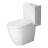 Duravit ME By Starck - Duoblokpot, Afvoer Achter Onder, Met WonderGliss, Alpine Wit 21720900001