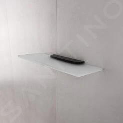 Nimco Nikau - Plank, Lengte 300 Mm, Mat Glas/mat Zwart NKC 30091B-30-90 -Thuis-Badkamer 55e7b7acb3d774d23ca30642