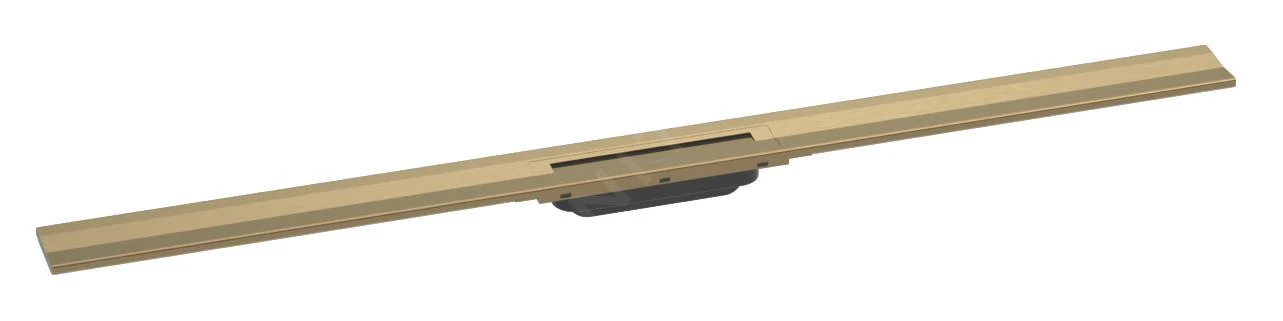 Hansgrohe RainDrain Flex - Douchegoot Met Rvs Rooster 1200, Wandmodel, Inkortbaar, Geborsteld Brons 56054140 1 Hansgrohe RainDrain Flex - Douchegoot Met Rvs Rooster 1200, Wandmodel, Inkortbaar, Geborsteld Brons 56054140