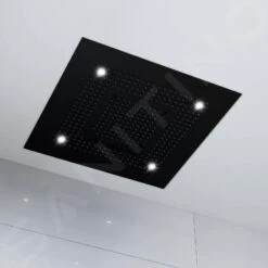 Steinberg 390 - Hoofddouche, 600x600 Mm, 3jets, LED Verlichting, Mat Zwart 390 6620 S -Thuis-Badkamer 5e3de0dfc963d5f58c275c98