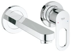 Grohe BauLoop - 2- Gats Inbouw Wastafelkraan Met Inbouwdeel, Chroom 20289000