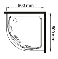 Lansanit LitEX Monte - Douchecabine 4 Delig 800x800 Mm, Glanzend Aluminium/helder Glas QF88-190-C -Thuis-Badkamer 6ae2cf0977dfa0d7b4d40d7a