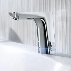 Hansa Ligna - Eelektronische Wastafel Kraan Met Netvoeding, Bluetooth, Chroom 06142209 -Thuis-Badkamer 6e3bce39855b7e3fb614247d