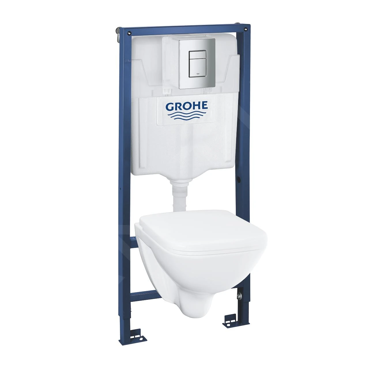 Grohe Solido - Voorwand Montageset, Toilet En Softclose Zitting, Even Bedieningsplaat, Chroom 39467000 1 Grohe Solido - Voorwand Montageset, Toilet En Softclose Zitting, Even Bedieningsplaat, Chroom 39467000