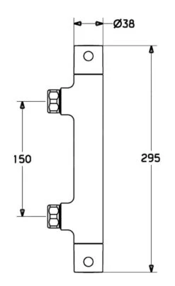 Hansa Unita - Thermostatische Douchekraan, Chroom 58130001 -Thuis-Badkamer 74827f65810553dc58056a9a
