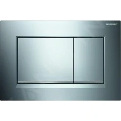 Geberit Kombifix - Toiletset Met Sigma30 Bedieningsplaat, Glazend Chroom/mat Chroom + Duravit D-Code Hangend Toilet En Wc Bril, Rimless, SoftClose 110.302.00.5 NH6 -Thuis-Badkamer 774f1c6982e2ab9043e4131a