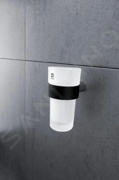 Nimco Nava - Glashouder Met Glas, Mat Zwart/mat Glas NA 28058W -Thuis-Badkamer 7e2bd96189915ca99d9206ee