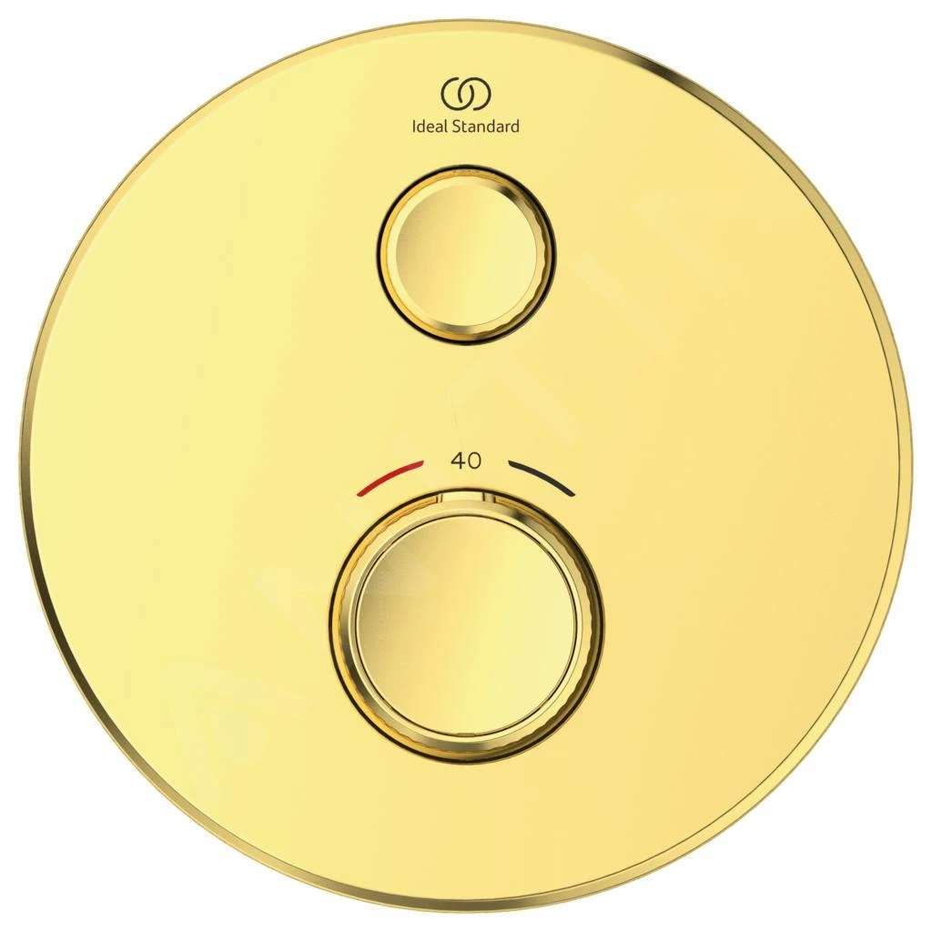 Ideal Standard CeraTherm Navigo - Inbouwthermostaat, Opbouwdeel, Brushed Gold A7295A2 3 Ideal Standard CeraTherm Navigo - Inbouwthermostaat, Opbouwdeel, Brushed Gold A7295A2 - Afbeelding 3