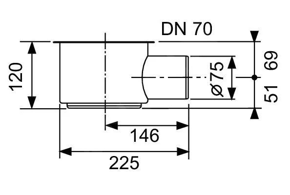 Tece Toebehoren - Sifon Voor Douchegoot Maximaal, Zijaansluiting Aan Een Afvoer DN70 650002 2 Tece Toebehoren - Sifon Voor Douchegoot Maximaal, Zijaansluiting Aan Een Afvoer DN70 650002 - Afbeelding 2