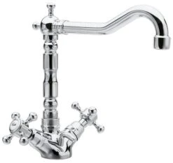 Sapho Reitano Rubinetteria Antea - Wastafelkraan Met Waste, Chroom 3371