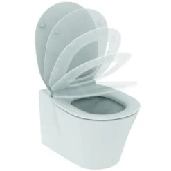 Ideal Standard ProSys - Toiletset- Inbouwreservoir, Closet, WC-zitting Connect Air, Oleas M1 Bedieningsplaat, Aquablade, SoftClose, Mat Chroom ProSys120M SP23 -Thuis-Badkamer 8f3de3be8036da0b0edeb585