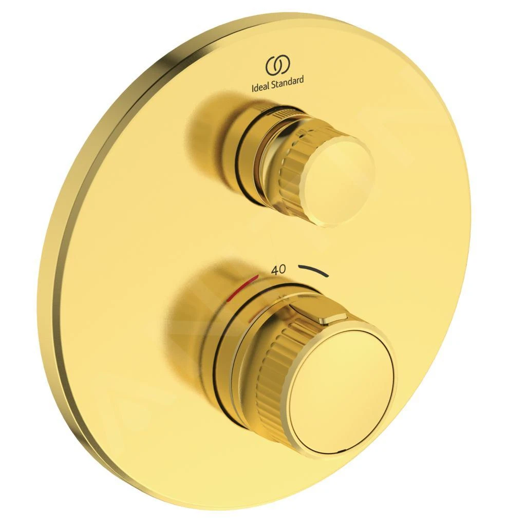 Ideal Standard CeraTherm Navigo - Inbouwthermostaat, Opbouwdeel, Brushed Gold A7295A2 1 Ideal Standard CeraTherm Navigo - Inbouwthermostaat, Opbouwdeel, Brushed Gold A7295A2