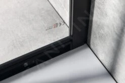 Gelco Sigma - Douchehoek 100x100 Cm, R550, Mat Zwart/helder Glas GS5510B -Thuis-Badkamer 910a1a7fad785b093b3e2243 2