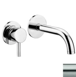 Paffoni Stick - Inbouw Wastafelkraan Incl. Inbouwdeel, 2-gats, Rvs SK007ST70