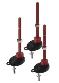 Tece Toebehoren - Bevestigingsvoeten, 3 St. 674000