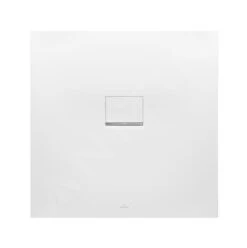 Villeroy & Boch Squaro Infinity - Douchebak, 900x900 Mm, Quaryl, Stone White UDQ9090SQI1V-RW