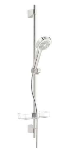 Hansa Basicjet - Set Douchekop, 1jet, Doucheslang En Douchestang Met Planchet, Chroom 44790111