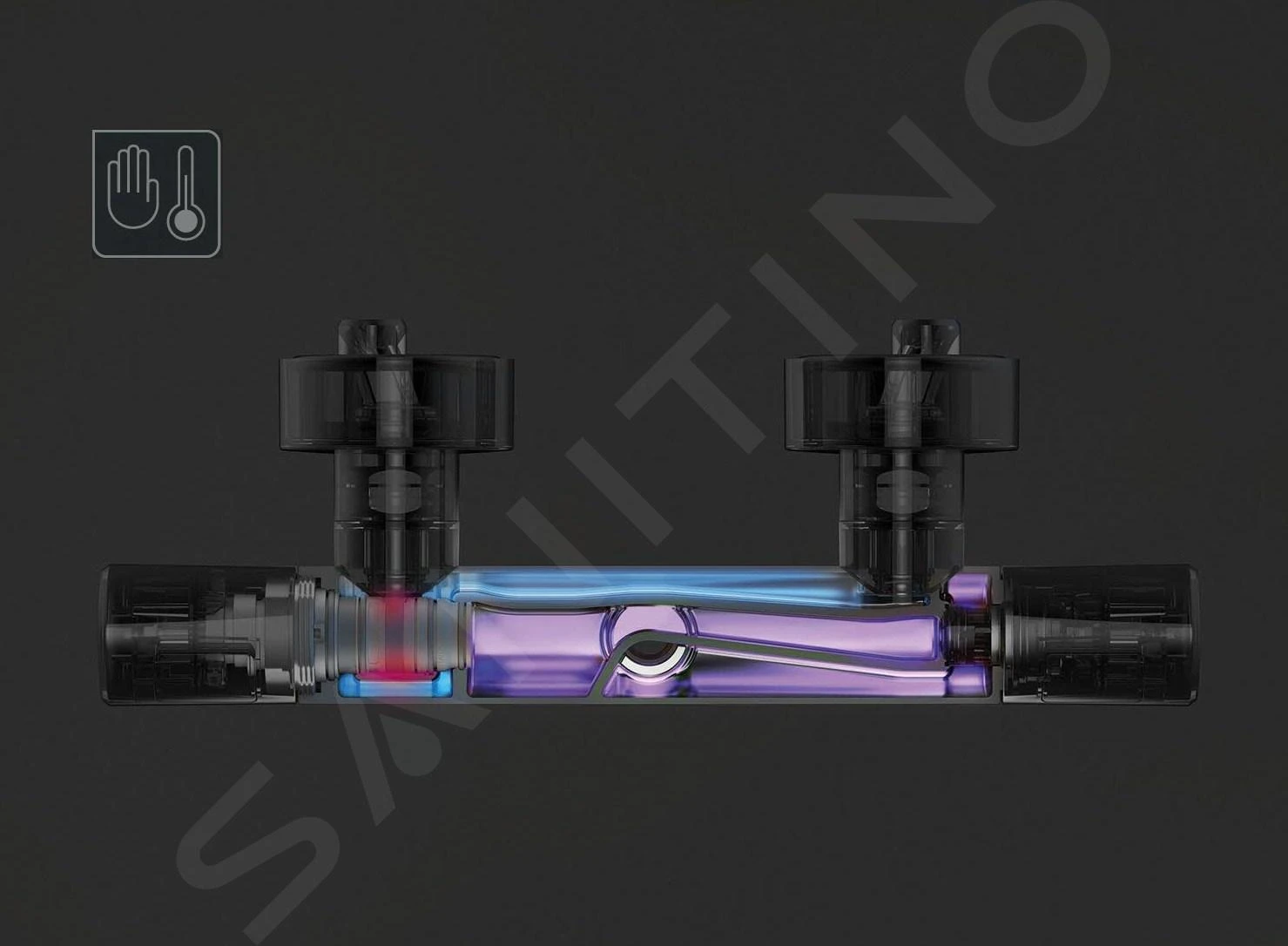 Ideal Standard CeraTherm - T25 Doucheset Met Thermostaat 200 Mm, 3 Stralen, Chroom A7208AA 7 Ideal Standard CeraTherm - T25 Doucheset Met Thermostaat 200 Mm, 3 Stralen, Chroom A7208AA - Afbeelding 7