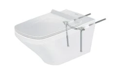 Duravit Viu - Wandtoilet Compact, Rimless, DuraFix, Met WonderGliss, Alpine Wit 25730900001 -Thuis-Badkamer PHOTO 589