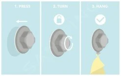 Compactor Bestlock - Zuignap Wand Hoekrek, Zwart RAN9778 -Thuis-Badkamer PHOTO 781