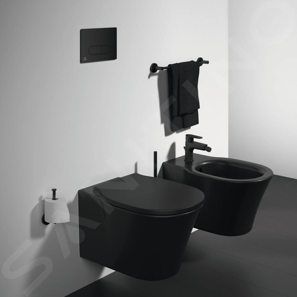 Ideal Standard Connect Air - Hangend Toilet Rimless, Zwart E2288V3 5 Ideal Standard Connect Air - Hangend Toilet Rimless, Zwart E2288V3 - Afbeelding 5
