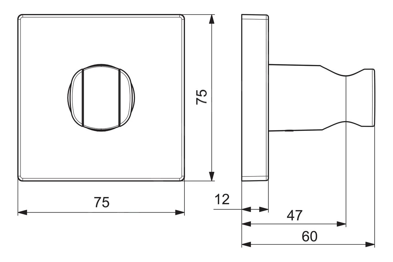 Hansa Living - Douchehouder, Chroom 44440200 2 Hansa Living - Douchehouder, Chroom 44440200 - Afbeelding 2