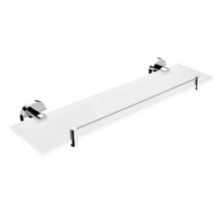 Nimco Unix - Planchet Met Rail, Lengte 500 Mm, Mat Glas/chroom UN 13091BX-50-26