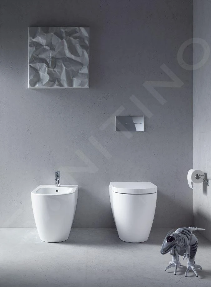 Duravit ME By Starck - Staand Toilet, Afvoer Horizontaal, Wit/mat Wit 2169092600 3 Duravit ME By Starck - Staand Toilet, Afvoer Horizontaal, Wit/mat Wit 2169092600 - Afbeelding 3
