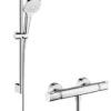 Hansgrohe Croma Select E - Vario Doucheset Met Thermostaat, 3jet, Douchestang 650 Mm, Wit/chroom 27081400